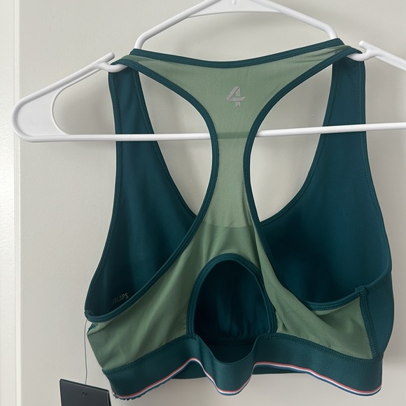 NWT Four Laps sports bra! Adorable teal color! Size small - Picture 4 of 7